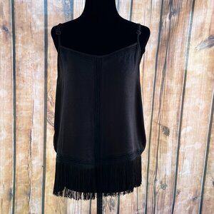 Idyllwind Black Camisole With Fringes Size XL